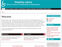Tablet Screenshot of disability-advice.info